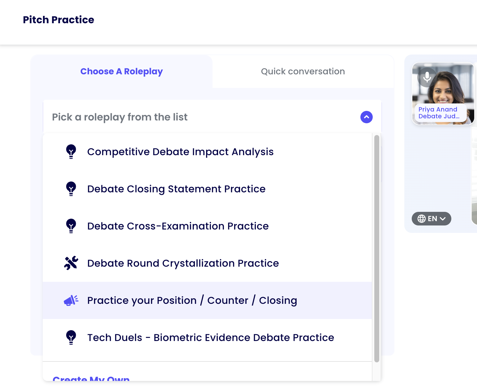 Choose Topic and Side